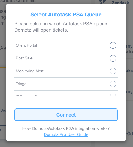 Domotz Autotask Integration screenshot 9 
