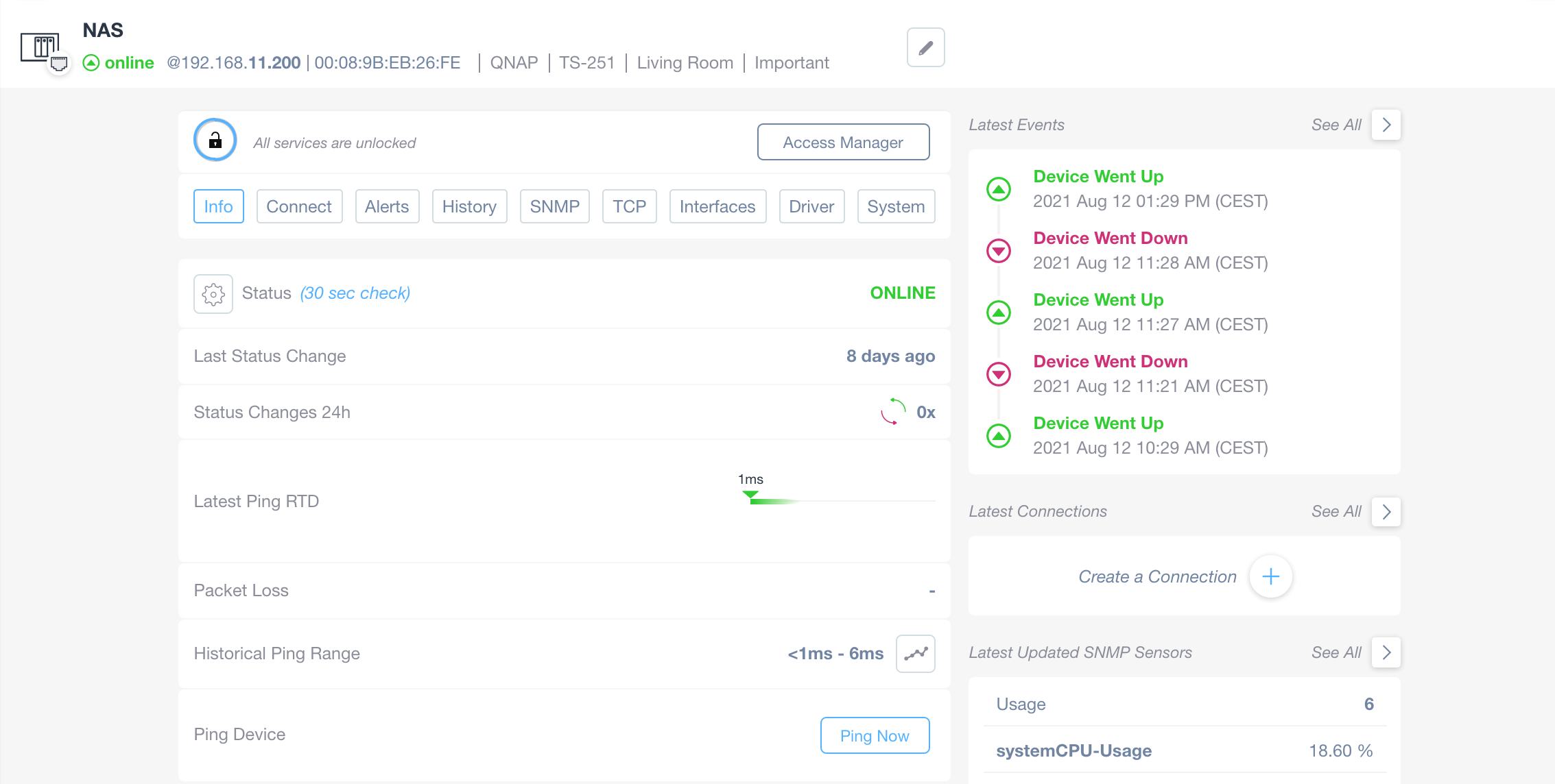 DEvice Management Overview screenshot 1