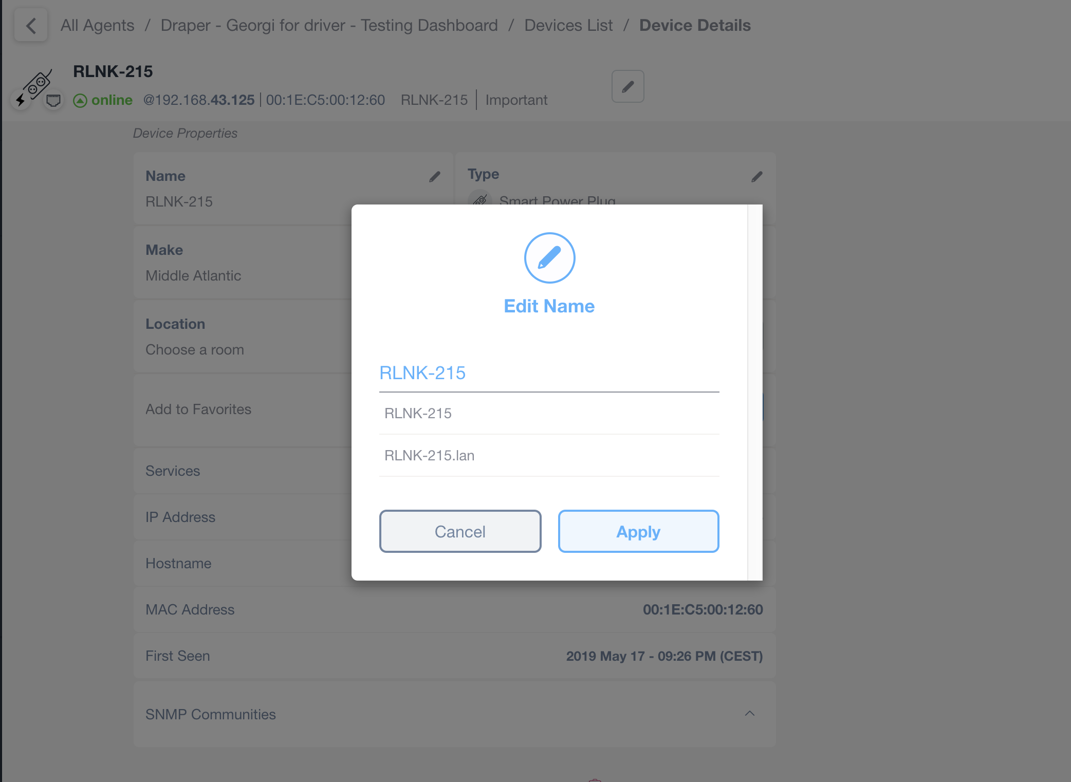 Device management Overview screenshot 6