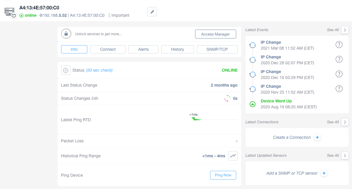 Device management Overview screenshot 12