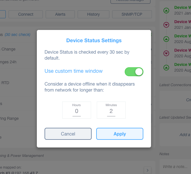 Device management Overview screenshot 14