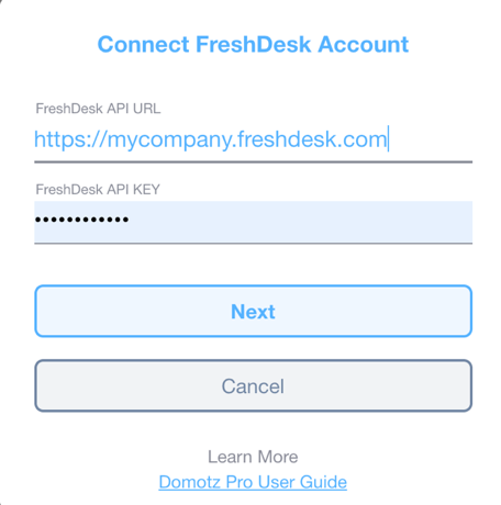 Domotz Freshdesk Integration screenshot 1
