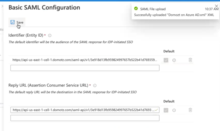 SAML:SSO Authentication screenshot 19