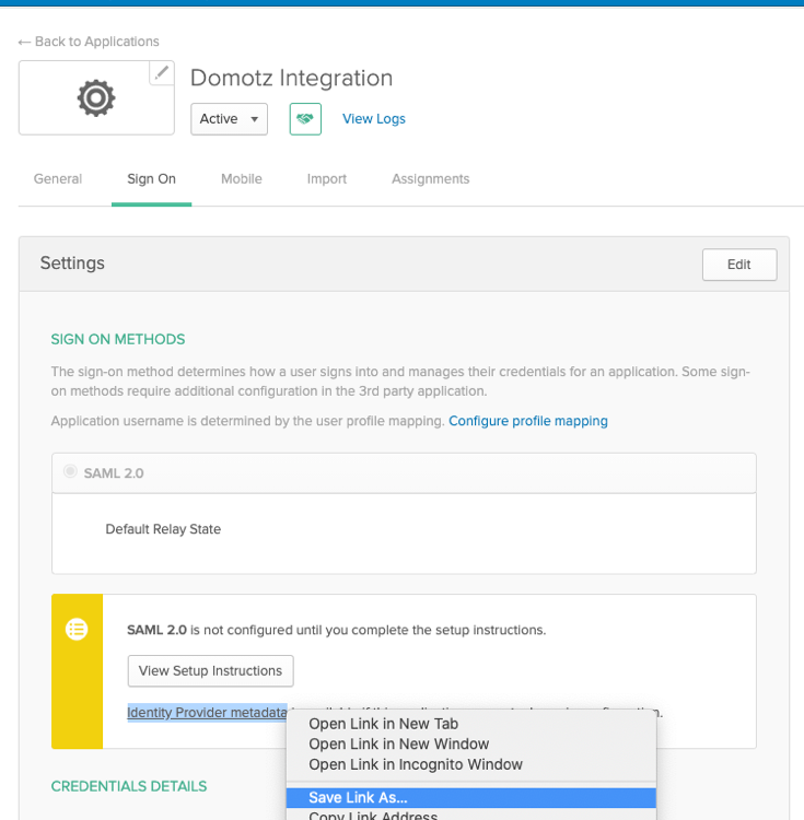 SAML/SSO Authentication screenshot 36