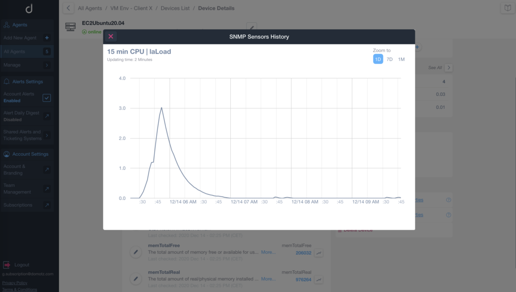 SNMP monitoring on Linux machines and MAC OS screenshot 4