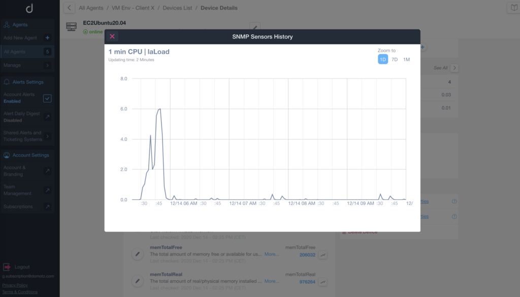 SNMP monitoring on Linux machines and MAC OS screenshot 3