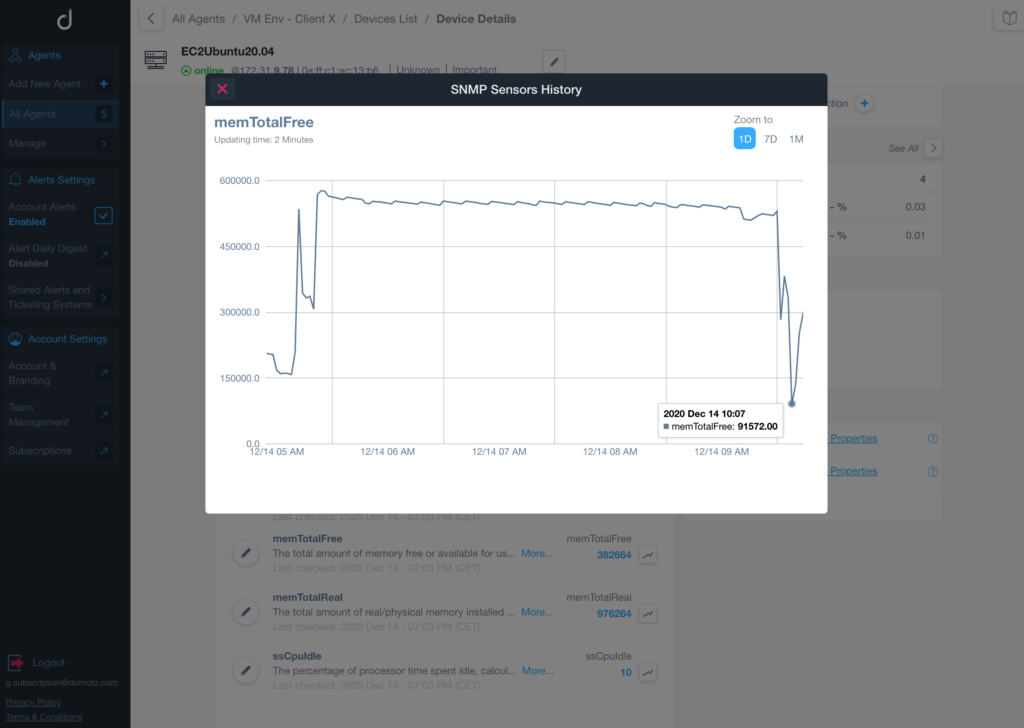 SNMP monitoring on Linux machines and MAC OS screenshot 6