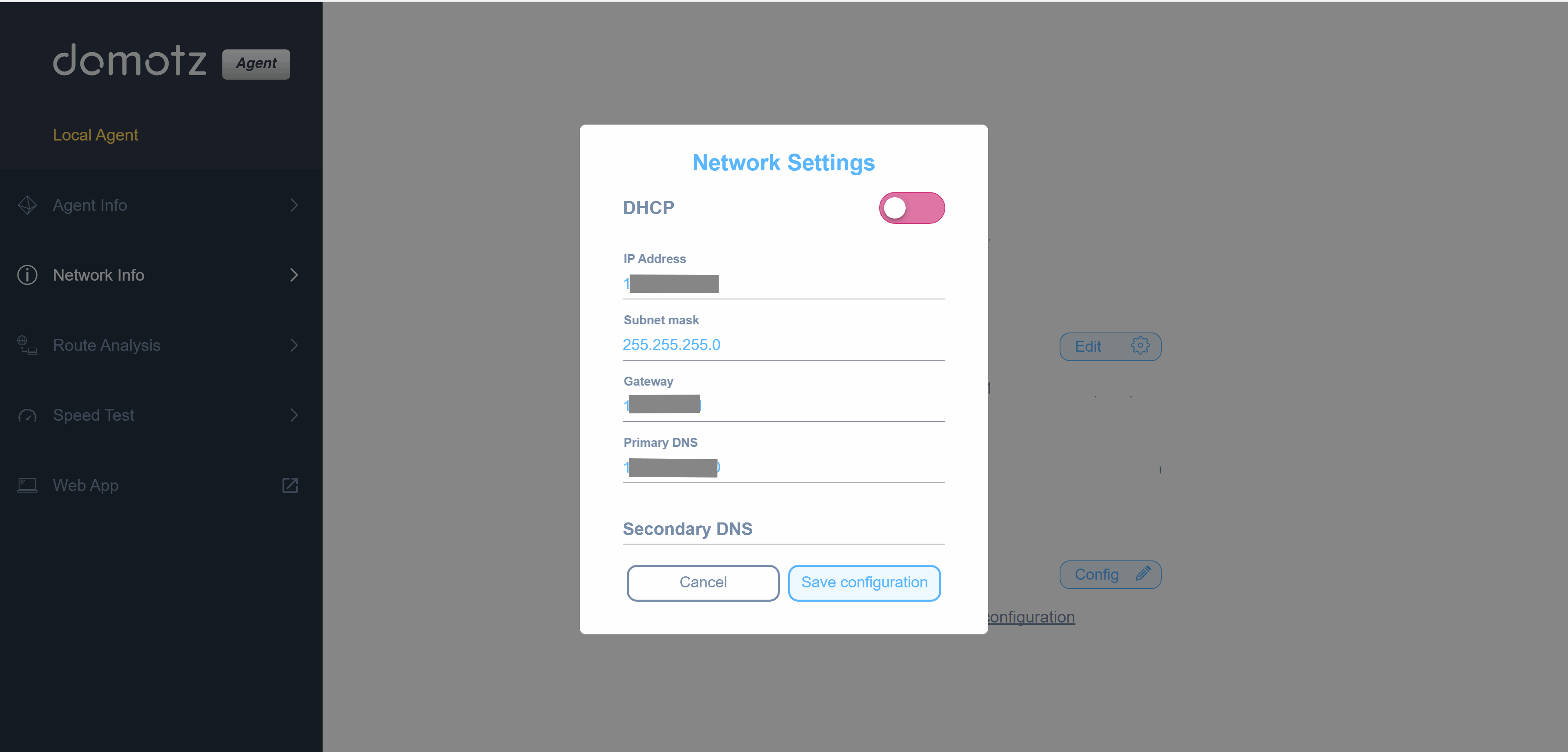 VLAN and Network Interface Configuration screenshot 2