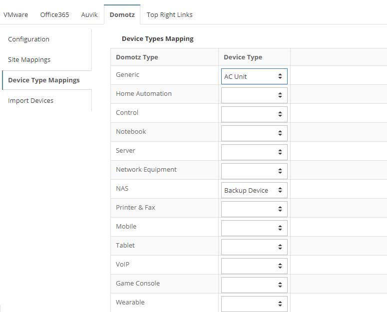 Domotz IT Portal integration screenshot 7