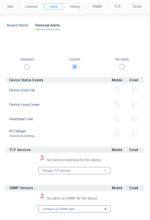 SNMP Monitoring - Alerts on SNMP Sensors