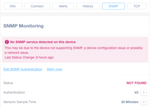 SNMP Monitoring - setting up SNMP monitoring on Domotz
