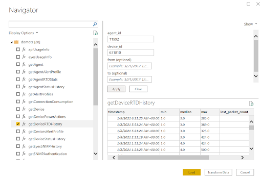 Domotz Public API endpoints