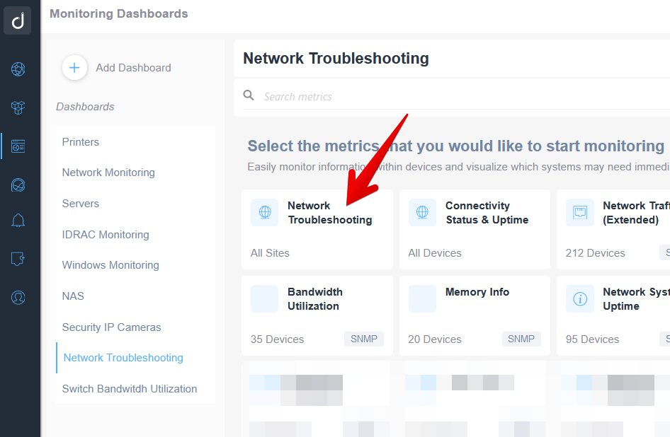 Troubleshooting' tale in the monitoring section.