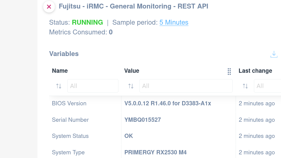 Fujitsu iRMC General Monitoring