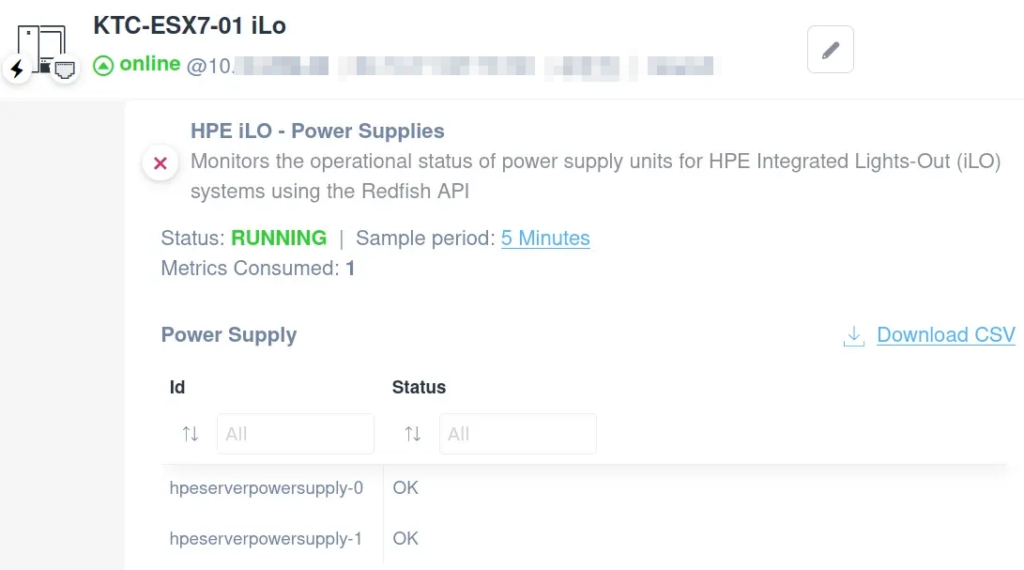 HPE iLO Power Supplies