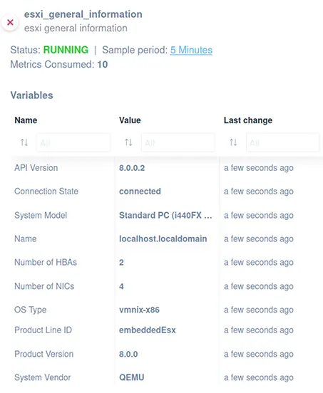 vmware general information script