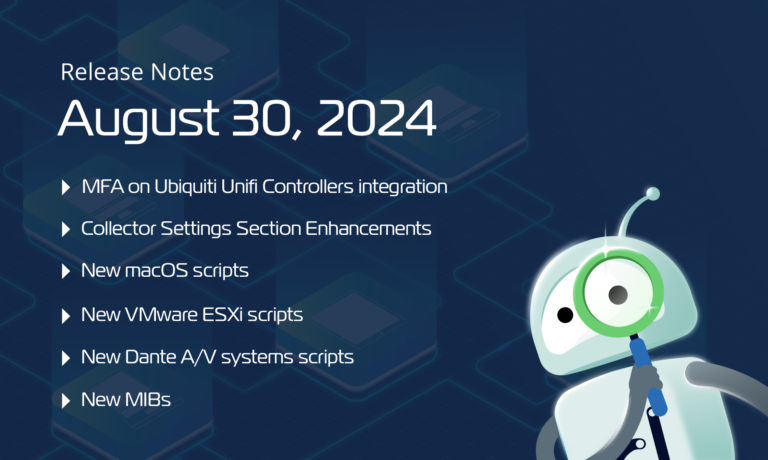August 30, 2024 – Improved security and flexibility on Ubiquiti UniFi Controllers, additional integration scripts, enhancements, and more.