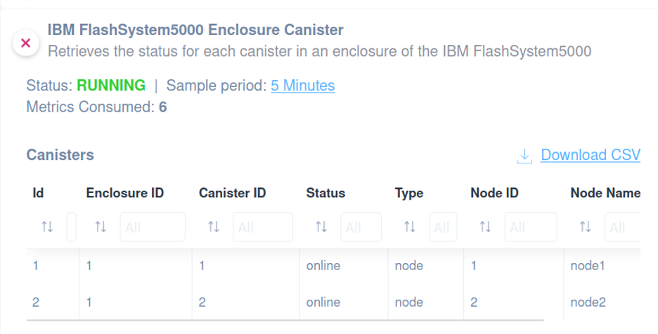 IBM FlashSystem 5000 enclosure canister