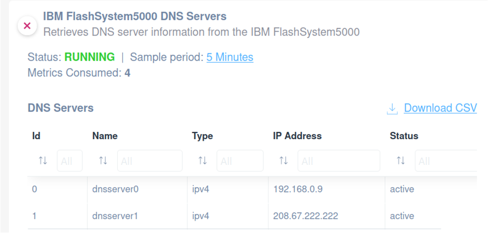 IBM FlashSystem 5000 DNS servers