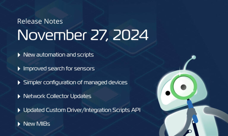 Domotz November 2024 release notes