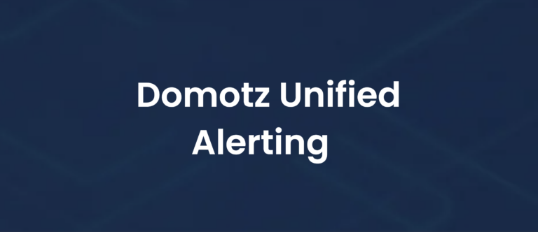 Domotz Unified Alerting